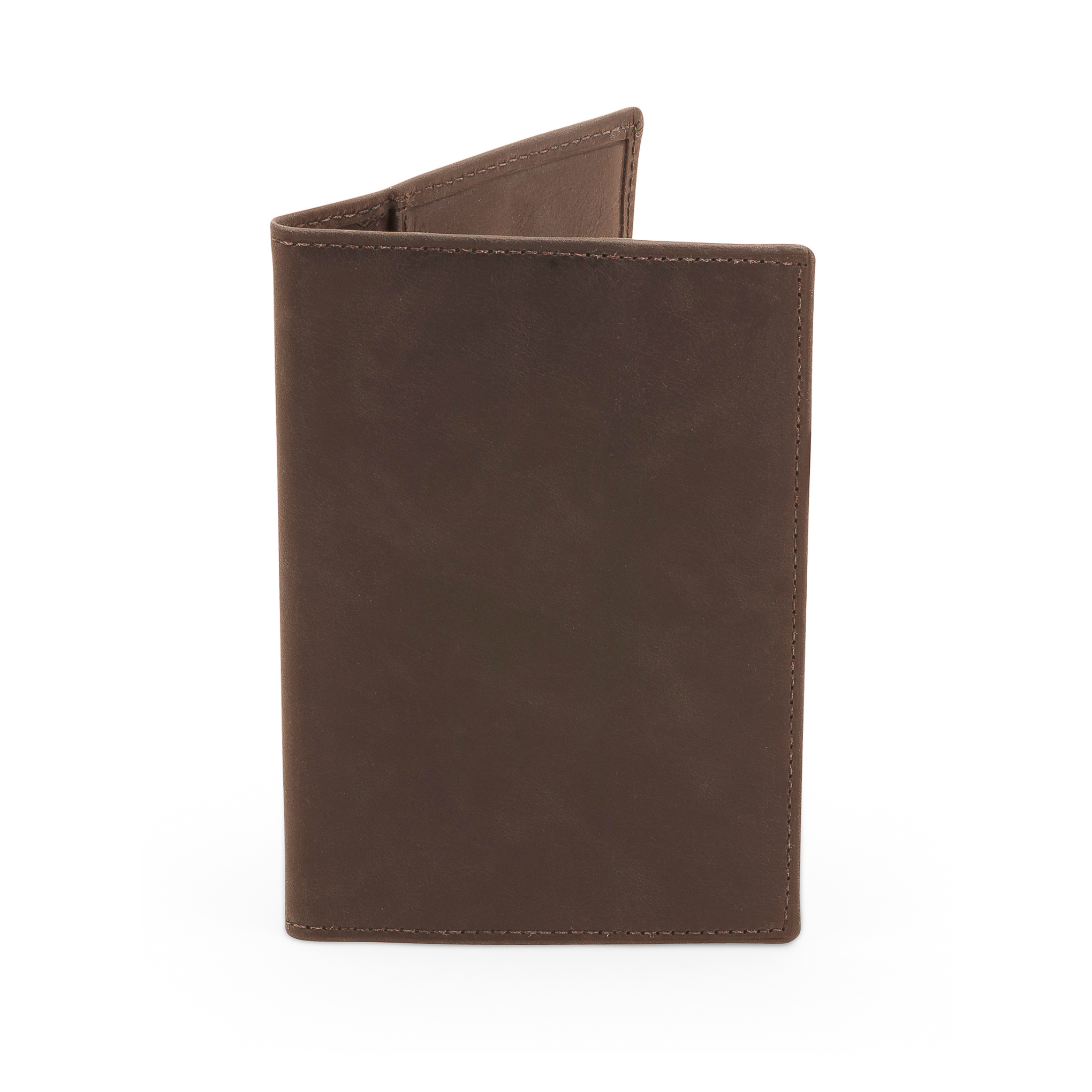 PORTA PASAPORTE NEGRO CUERO